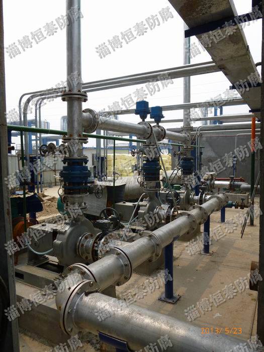 东营石大项目钢衬丁基橡胶管线 泵站系统